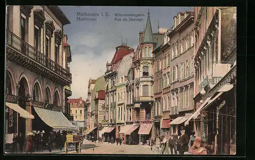 AK Mulhouse, Rue du Sauvage