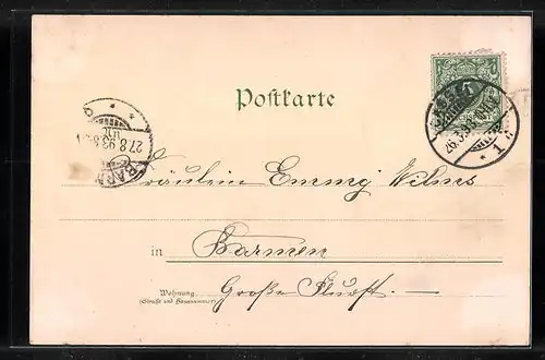 Vorläufer-Lithographie Kassel, Friedrichsdenkmal, Orangerieschloss, St. Martinskirche, Aueteich, 1893