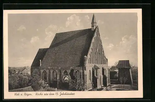 AK Wiek a. Rügen, Kirche aus dem 13. Jahrhundert