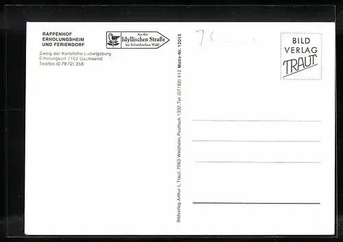 AK Gschwend, Erholungsheim und Feriendorf Rappenhof, Innenansichten