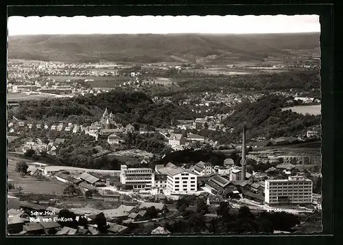 AK Schw. Hall, Blick vom Einkorn auf den Ort