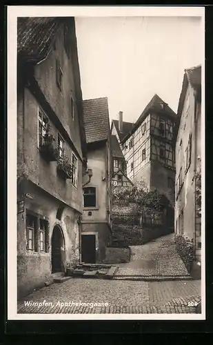 AK Wimpfen, Apothekergasse