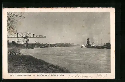 AK Lauterburg, Blick auf den Rhein