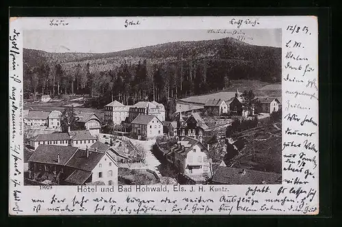 AK Bad Hohwald, Hotel und Bad Hohwald