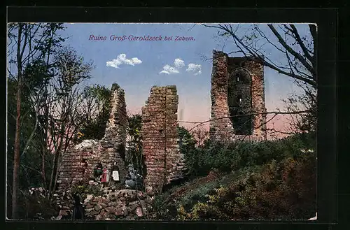 AK Zabern, Ruine Gross-Geroldseck