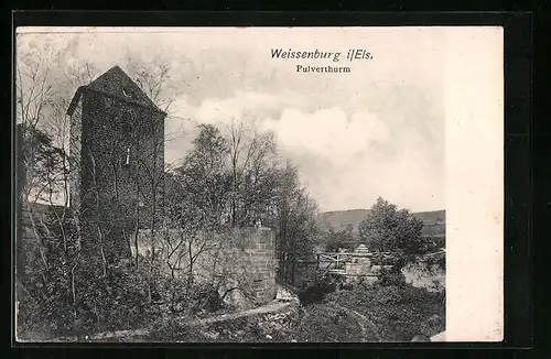 AK Weissenburg /Els., Pulverthurm