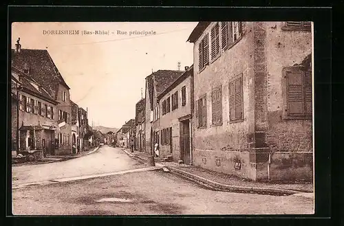 AK Dorlisheim, Rue principale, Strassenpartie
