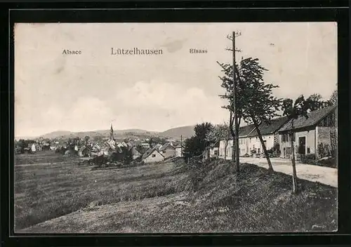 AK Lützelhausen /Elsass, Panorama