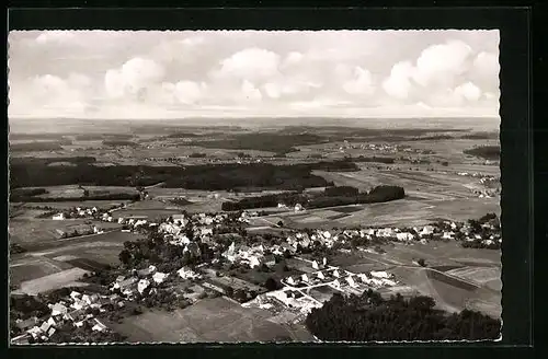 AK Wildenstein, Gasthaus Lamm, Fliegeraufnahme vom gesamten Ort