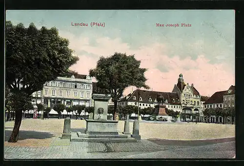 AK Landau /Pfalz, Max Joseph Platz
