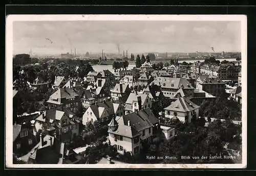 AK Kehl /Rhein, Blick von der kathol. Kirche