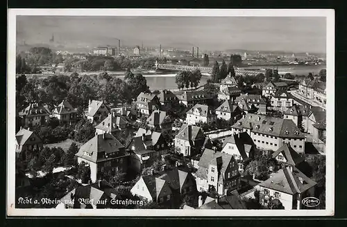 AK Oberkirch /Renchtal, Blick auf Strassburg