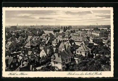 AK Kehl /Rhein, Blick von der katholischen Kirche