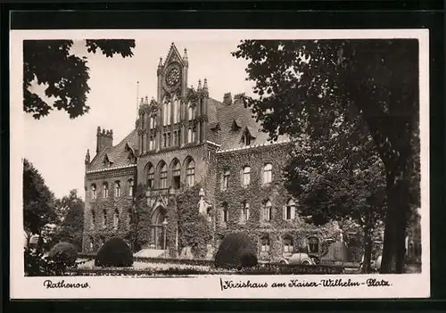 AK Rathenow, Kreishaus am Kaiser-Wilhelm-Platz