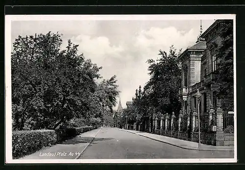 AK Landau / Pfalz, Strassenpartie der An 44