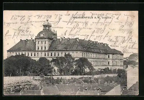 AK Weissenfels a. S., Blick zum Schloss