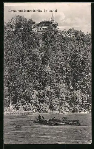 AK Baierbrunn, Restaurant Konradshöhe im Isertal