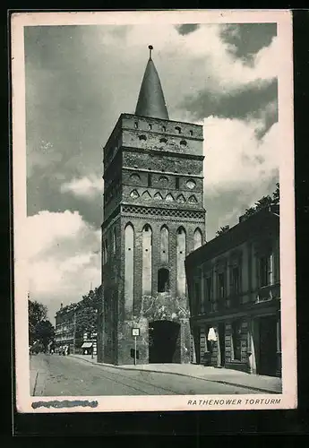 AK Brandenburg /Havel, Rathenower Torturm