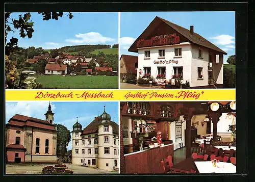 AK Dörzbach-Messbach, Gasthof und Pension Pflug