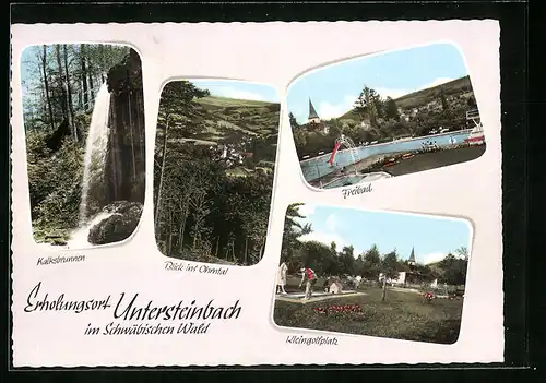 AK Untersteinbach, Kalksbrunnen, Freibad, Kleingolfplatz