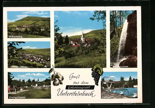 AK Untersteinbach, Kleingolfplatz, Kalksbrunnen, Freibad