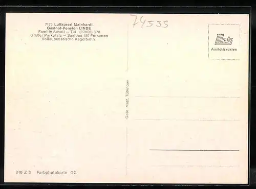 AK Mainhardt, Gasthof und Pension Linde