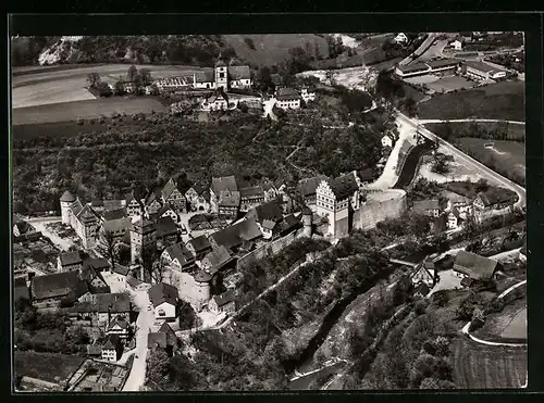 AK Vellberg /Württ., Fliegeraufnahme der Ortschaft