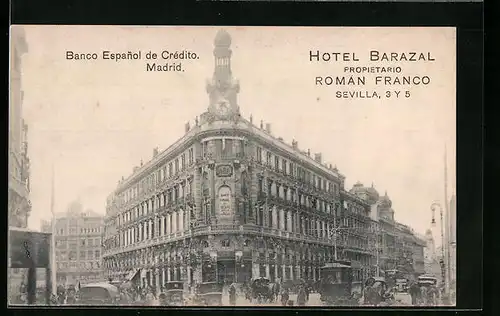 AK Madrid, Banco Espanol de Crédito, Strassenbahn