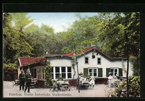 AK Potsdam, Uralte historische Waldschänke
