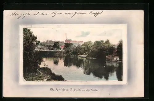 Präge-AK Weissenfels, Partie an der Saale