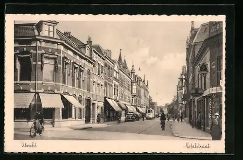 AK Utrecht, Nobelstraat, Strassenbahn