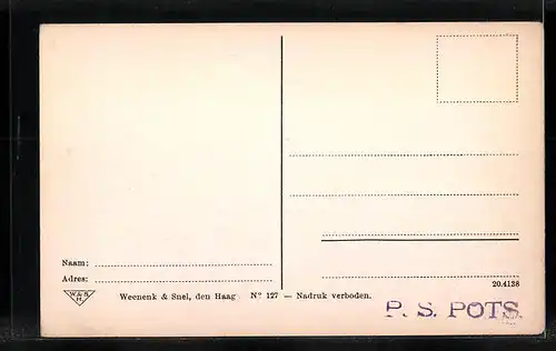 AK Arnhem, Groote Markt, Strassenbahn