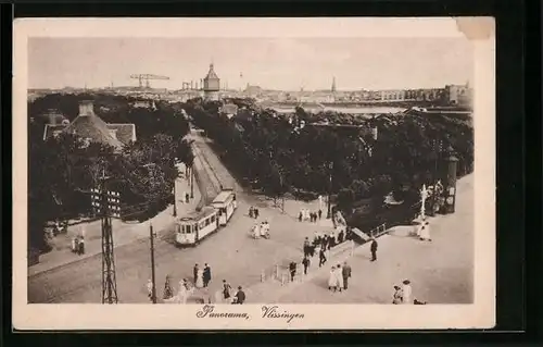 AK Vlissingen, Panorama, Strassenbahn