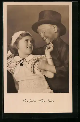 AK Schornsteinfeger und kleine Verehrerin