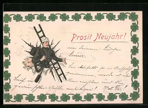 AK Schornsteinfeger bricht durch Wand