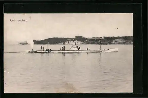 AK Deutsches U-Boot bei der Hafeneinfahrt