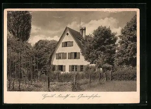 AK Gaienhofen, Haus des Schriftstellers Ludwig Finkh