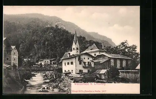 AK Waidbruck, Blick auf die Trostburg
