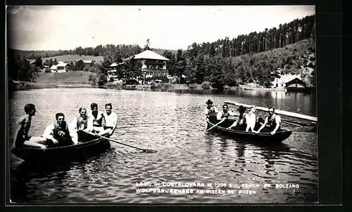 AK Bozen, Ruderboote am Wolfsgrubensee am Ritten