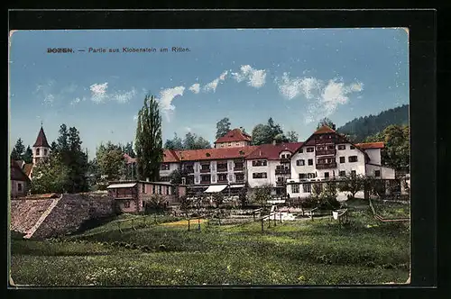 AK Klobenstein am Ritten, Häuser der Ortschaft