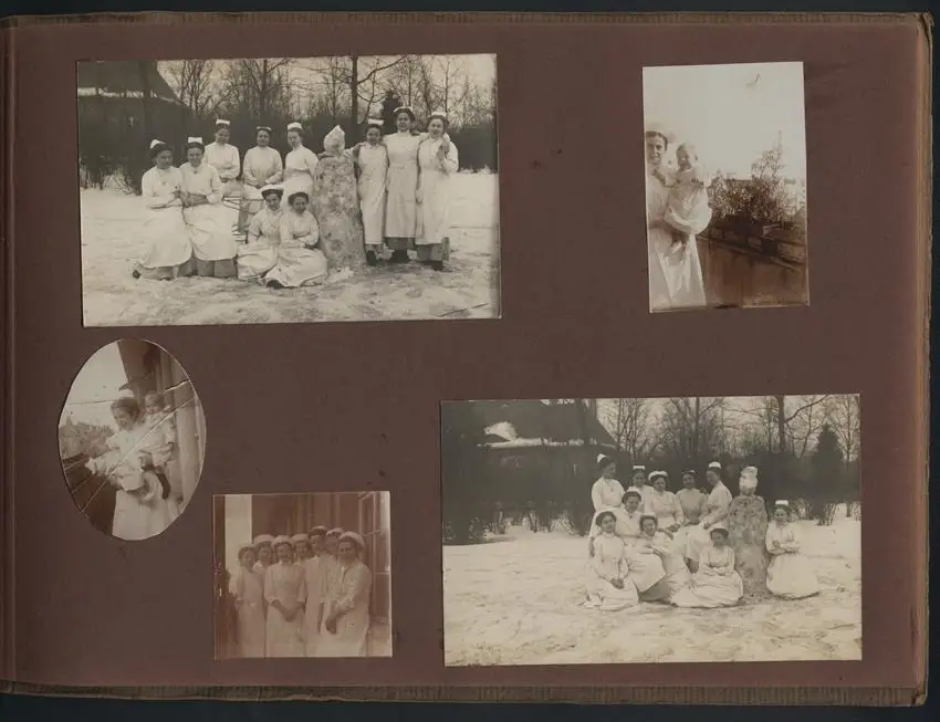 Fotoalbum 50 Fotografien, Ansicht Berlin-Charlottenburg, Heubnerweg 6, Kaiserin Auguste Viktoria-Haus, Säuglingsheim 6