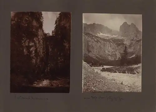 Fotoalbum 65 Fotografien, Ansicht Esslingen, Nellingen, Kriegszerstörung nach Fliegerangriff, Tübingen, Donautal u.a.