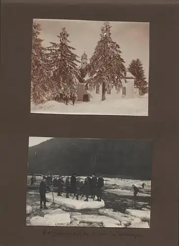 Fotoalbum 65 Fotografien, Ansicht Esslingen, Nellingen, Kriegszerstörung nach Fliegerangriff, Tübingen, Donautal u.a.