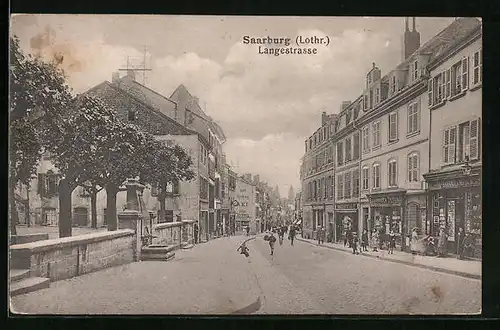 AK Saarburg /Lothr., Langestrasse