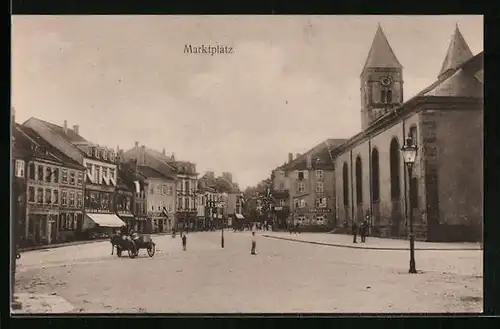 AK Saarburg /Lothr., Marktplatz