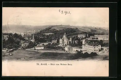 AK St. Avold, Blick vom Walmer Berg auf den Ort