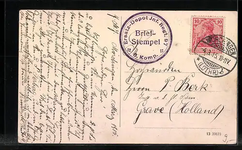 AK Mörchingen i. Lothr., Marktplatz mit Rathaus