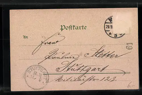 Lithographie Metz, Stadt vom Fort St. Quentin gesehen