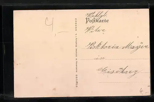 AK Rixingen i. Loth., Blick über Felder auf den Ort