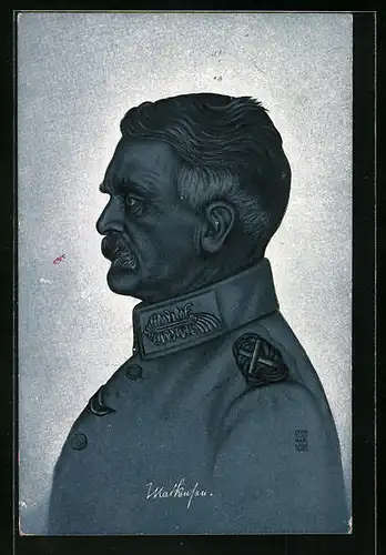 AK Heerführer August von Mackensen von der Seite
